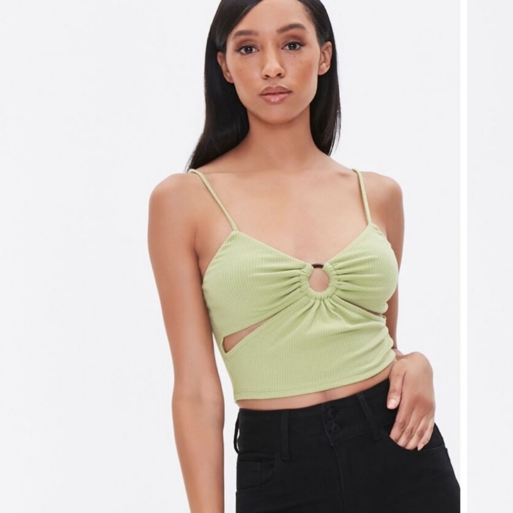 Forever21 Cropped Cutout Ring Top
